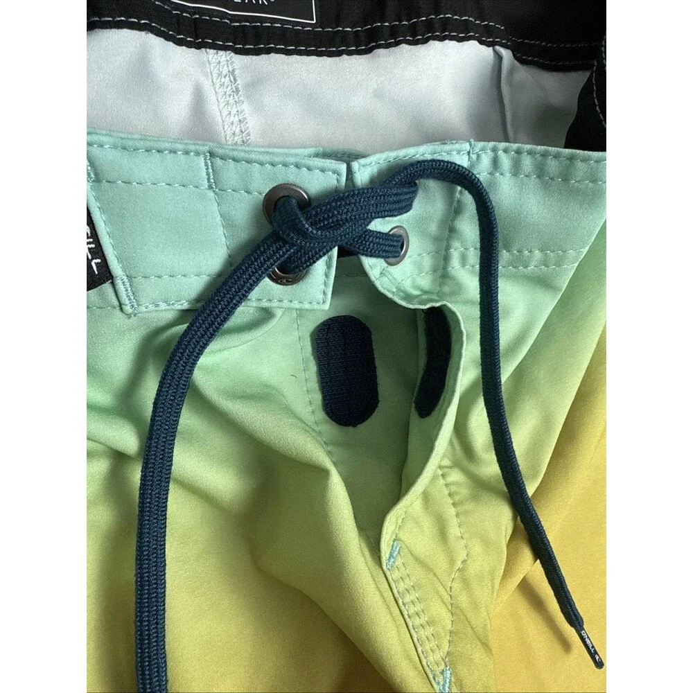 O'Neill Hyperfreak Multi Color Ombré Board Shorts‎ Surfing Beach Size Men's 29